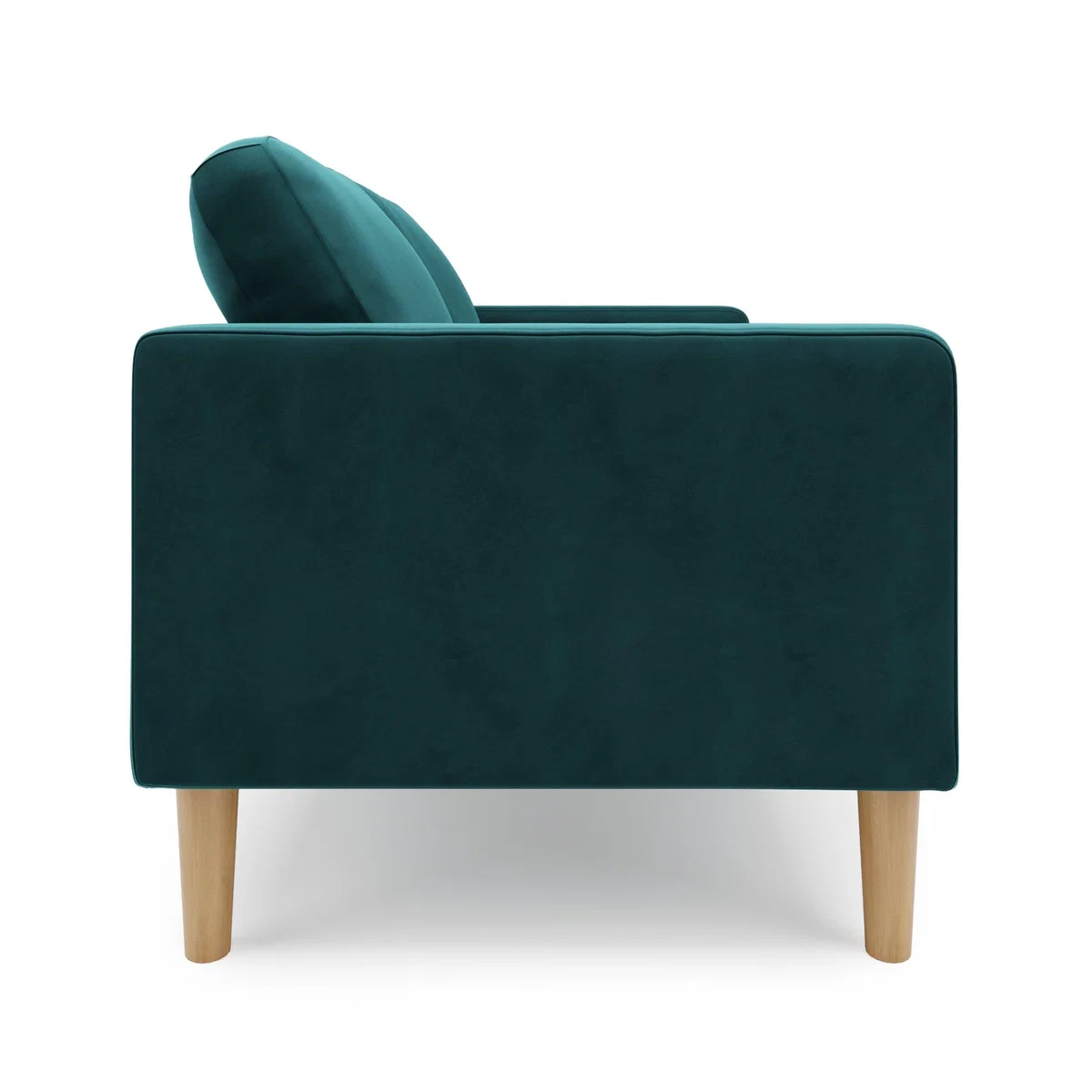 Jacob Velvet Small 2 Seater Sofa Peacock – image 4