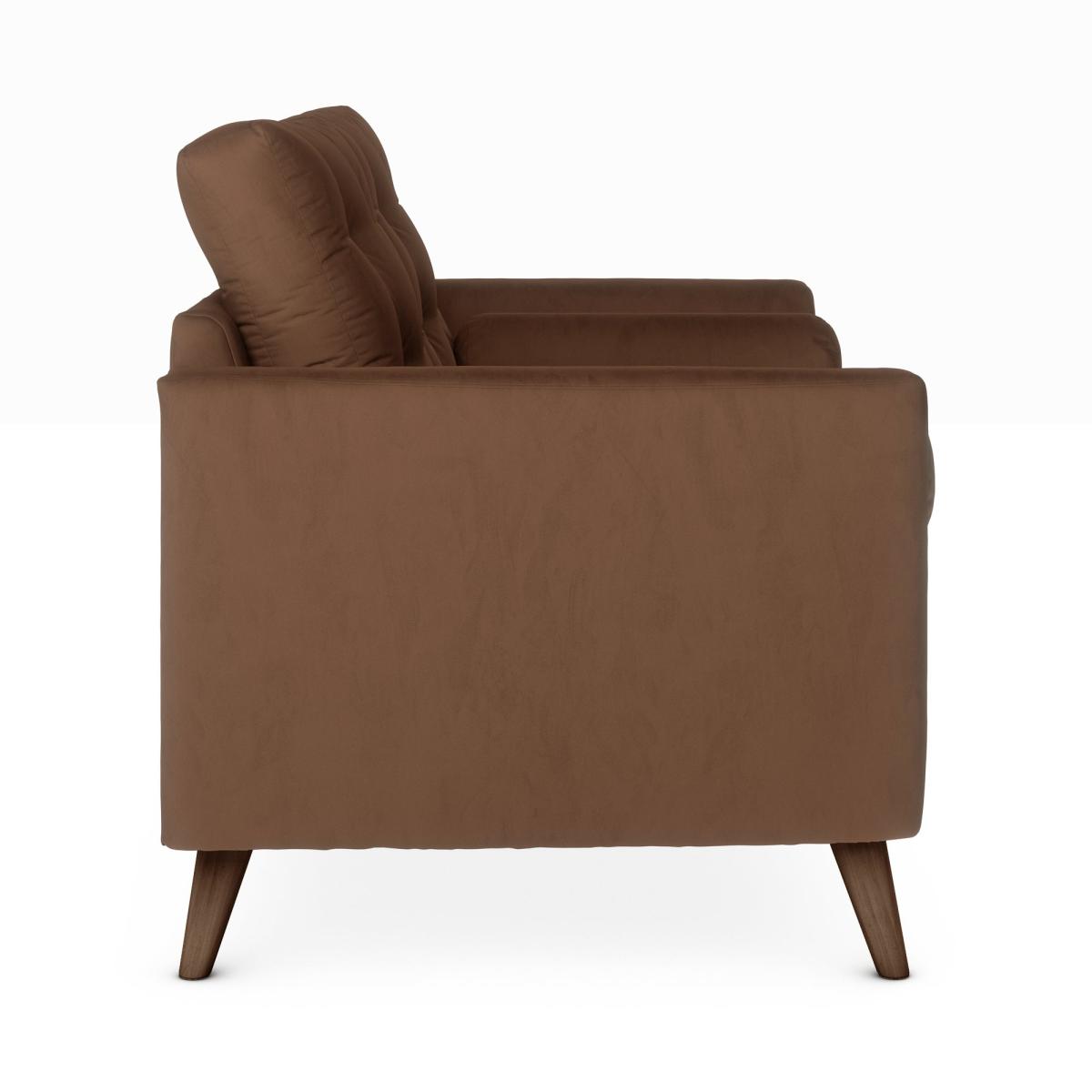 Lewes Luxury Velvet 2 Seater Sofa Luxury Velvet Pinecone – image 4