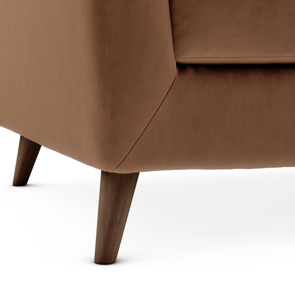 Lewes Luxury Velvet 2 Seater Sofa Luxury Velvet Pinecone – image 6