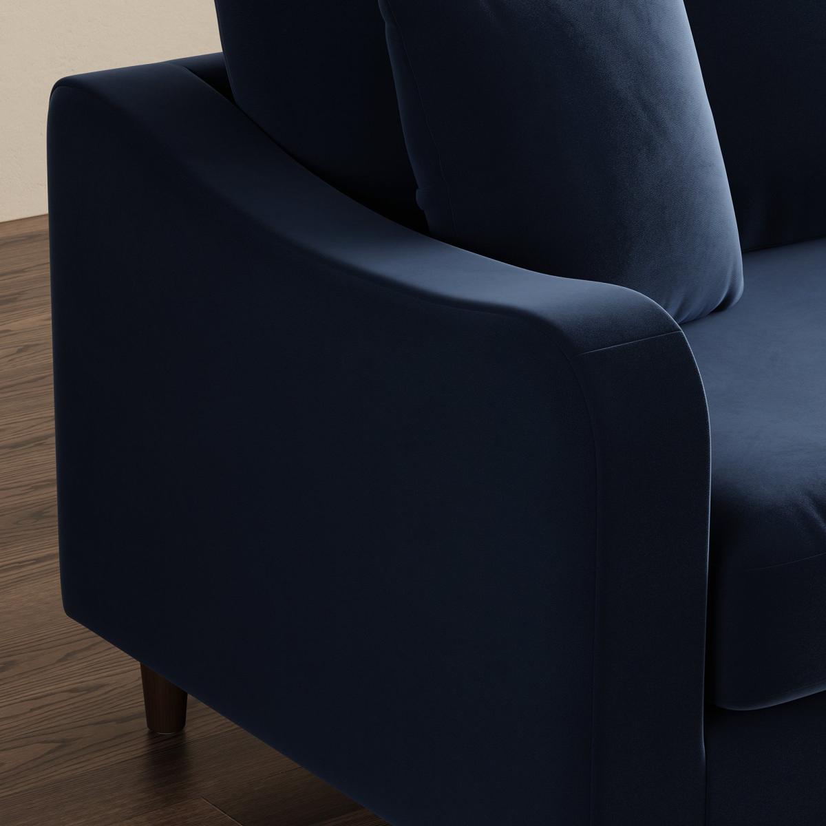Ellison Velvet 2 Seater Sofa Navy Velvet – image 2
