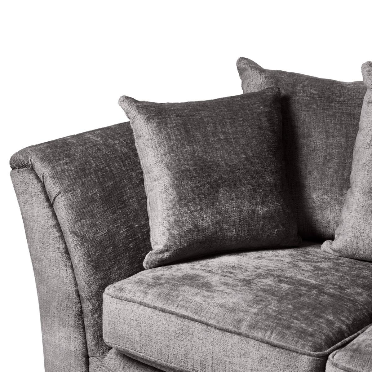 Giovanna Chenille 2 Seater Sofa Steeple Grey – image 6