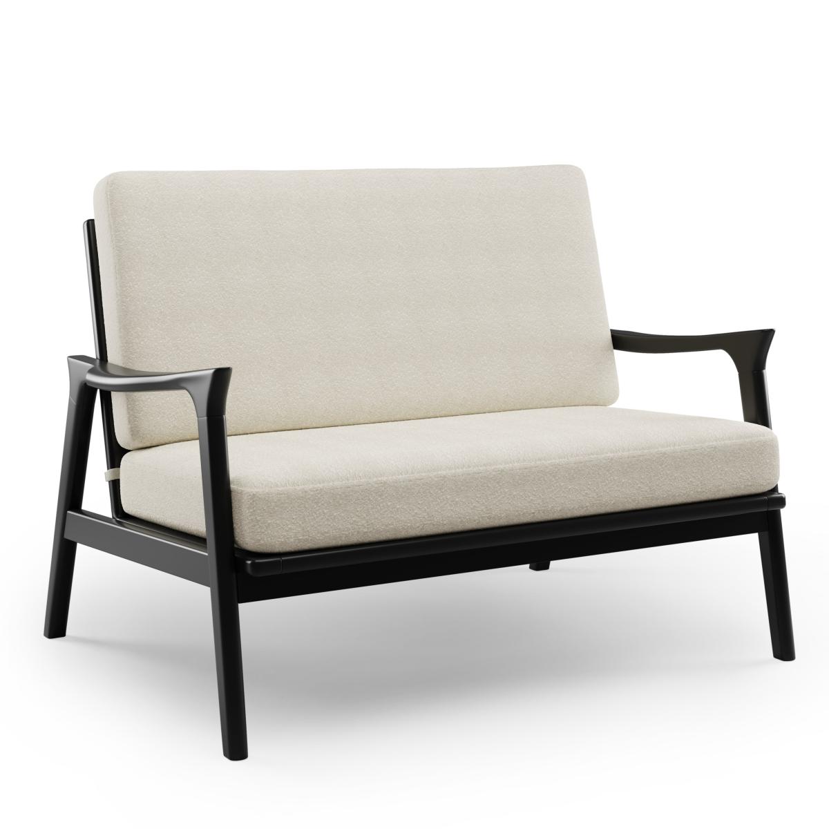 Elements Maddox Boucle Small 2 Seater Sofa Ivory Cream – image 2