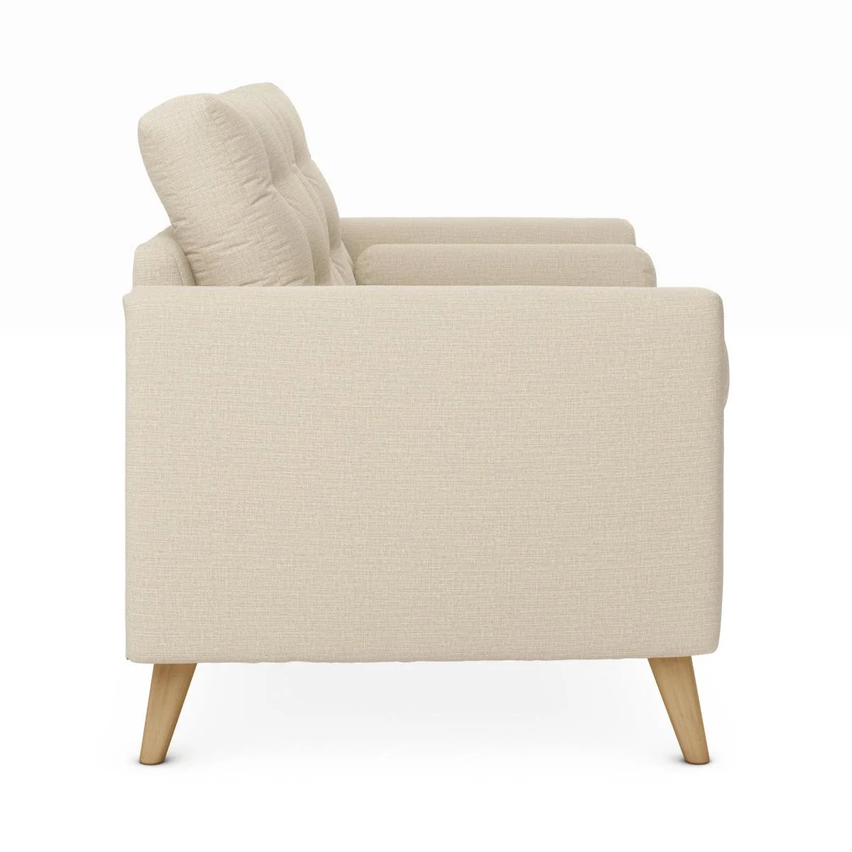 Lewes Textured Weave 2 Seater Sofa Textured Weave Honey – image 4