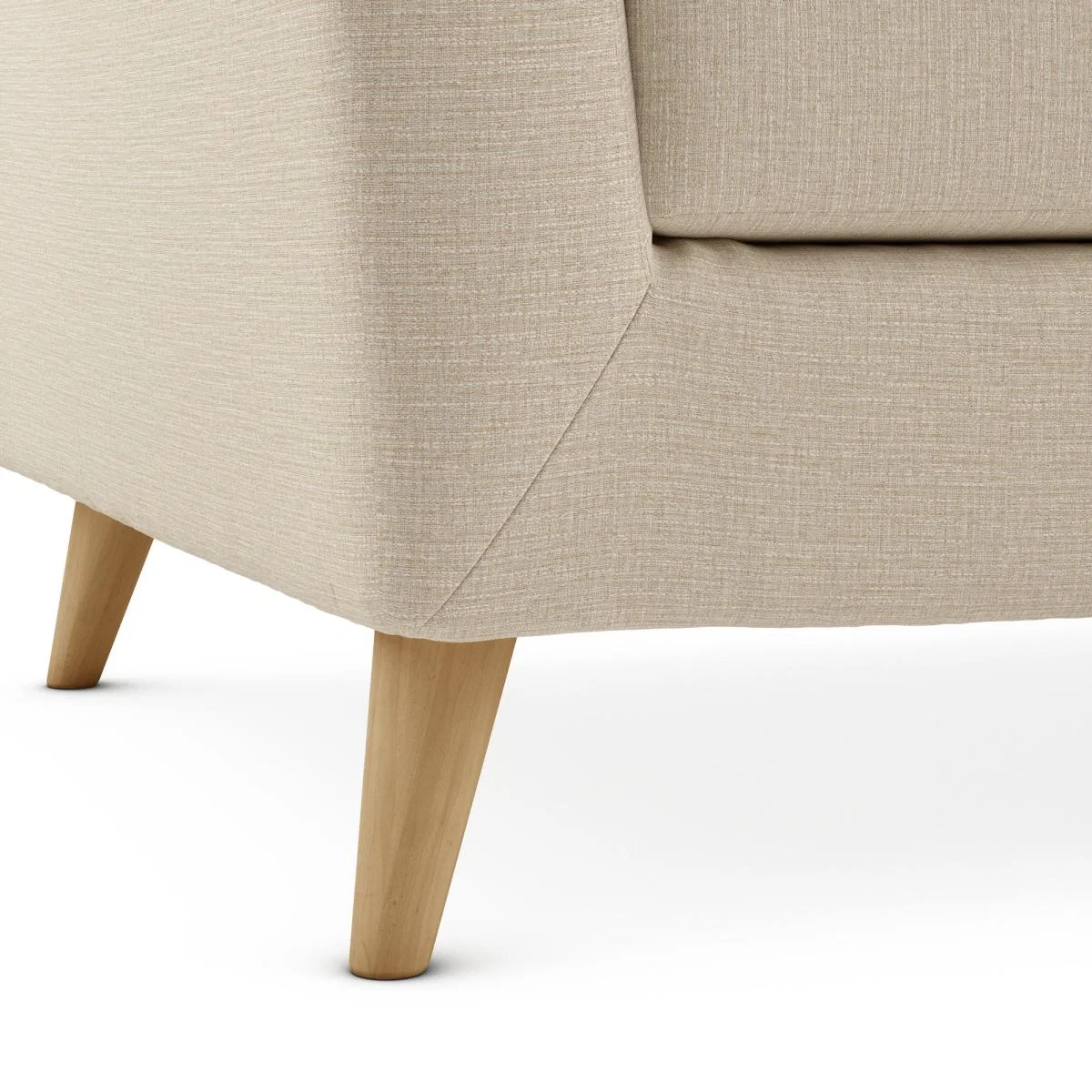 Lewes Textured Weave 2 Seater Sofa Textured Weave Honey – image 6