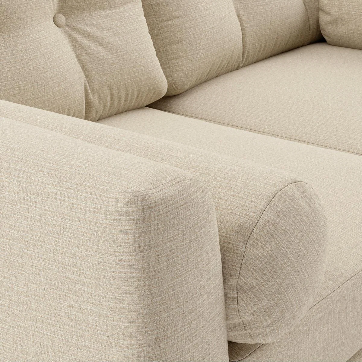 Lewes Textured Weave 2 Seater Sofa Textured Weave Honey – image 7