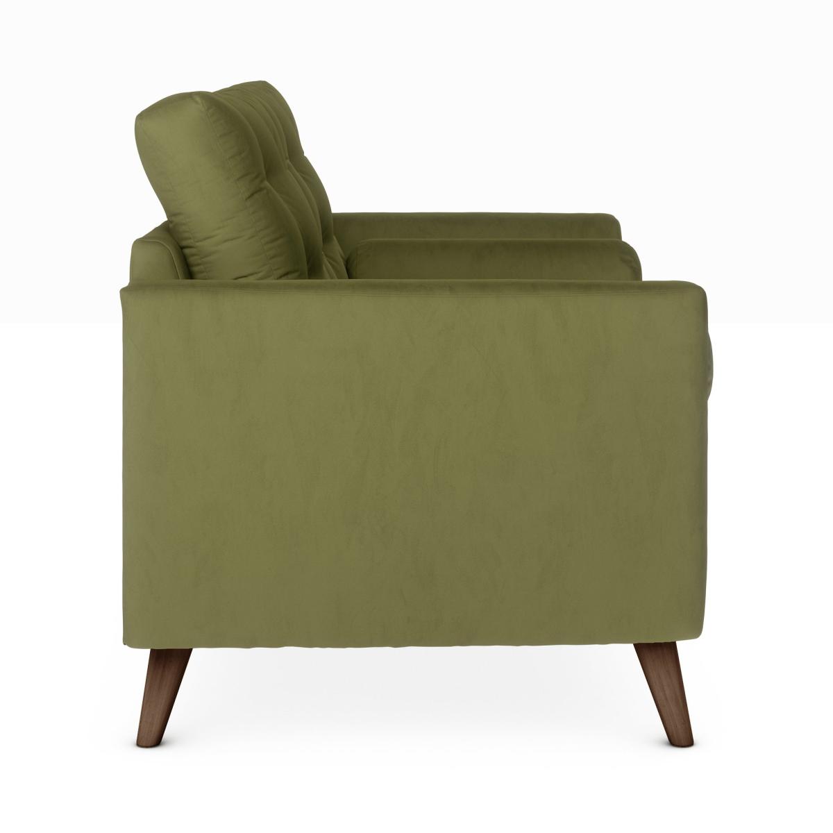 Lewes Luxury Velvet 2 Seater Sofa Luxury Velvet Olive – image 4