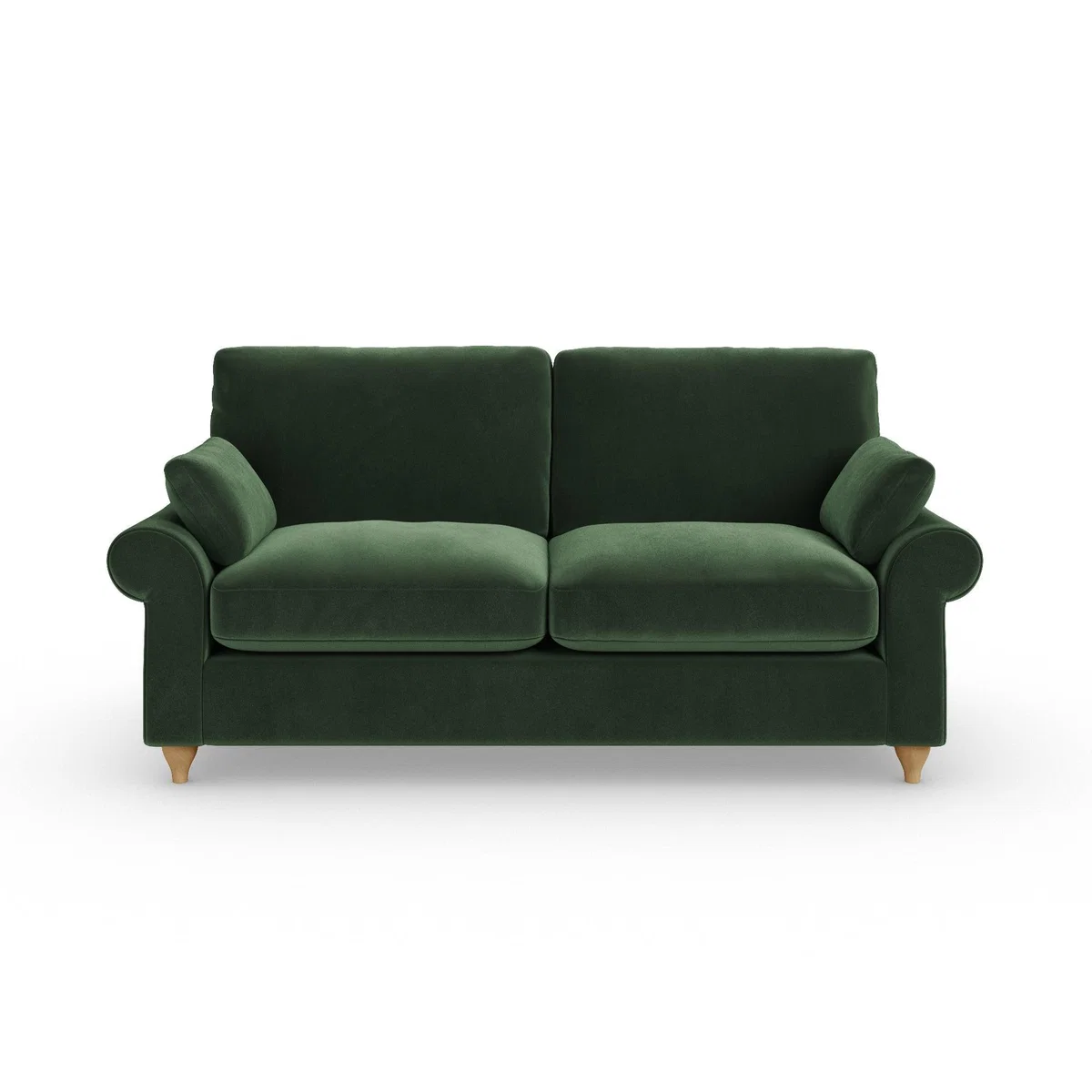 Salisbury 2 Seater Sofa Cosy Velvet Bottle Green – image 7