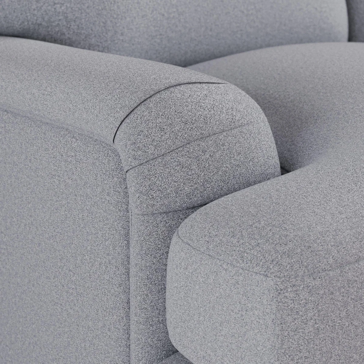 Darwin 2 Seater Sofa Woolly Marl Warm Grey – image 5
