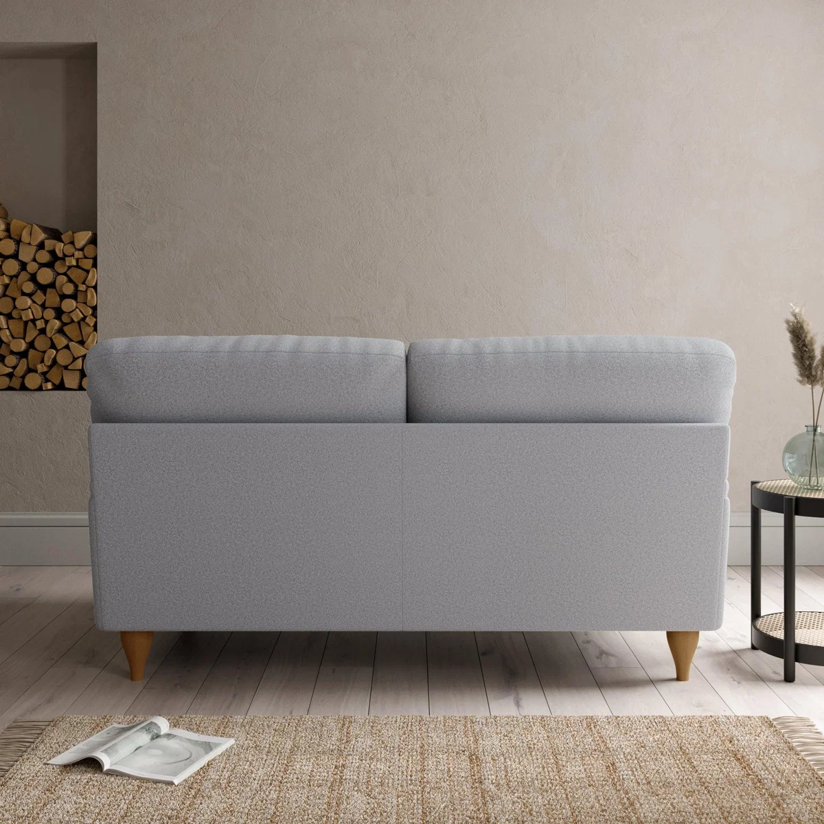 Darwin 2 Seater Sofa Woolly Marl Warm Grey – image 6