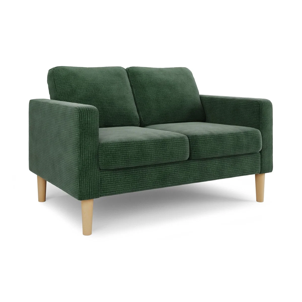 Jacob Cord Small 2 Seater Sofa Jacob Cord Bottle Green – image 8