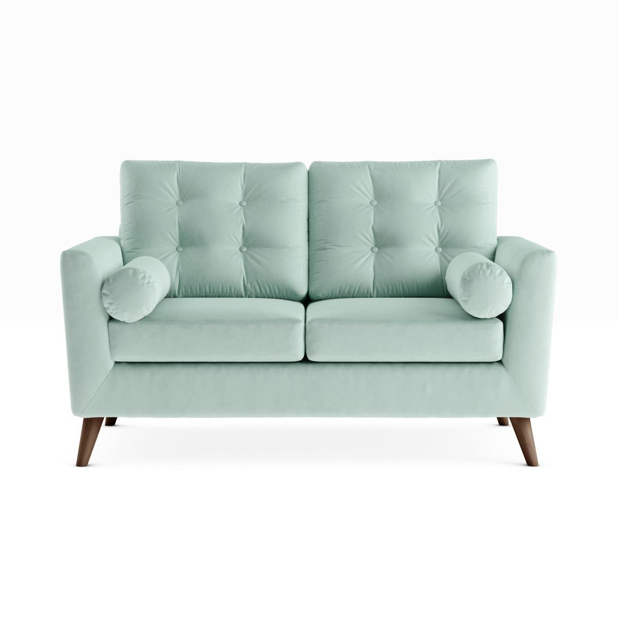 Lewes Luxury Velvet 2 Seater Sofa Luxury Velvet Lilypad – image 3