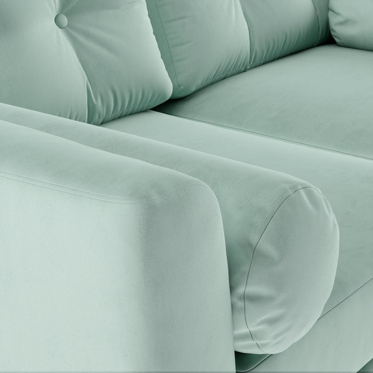 Lewes Luxury Velvet 2 Seater Sofa Luxury Velvet Lilypad – image 7