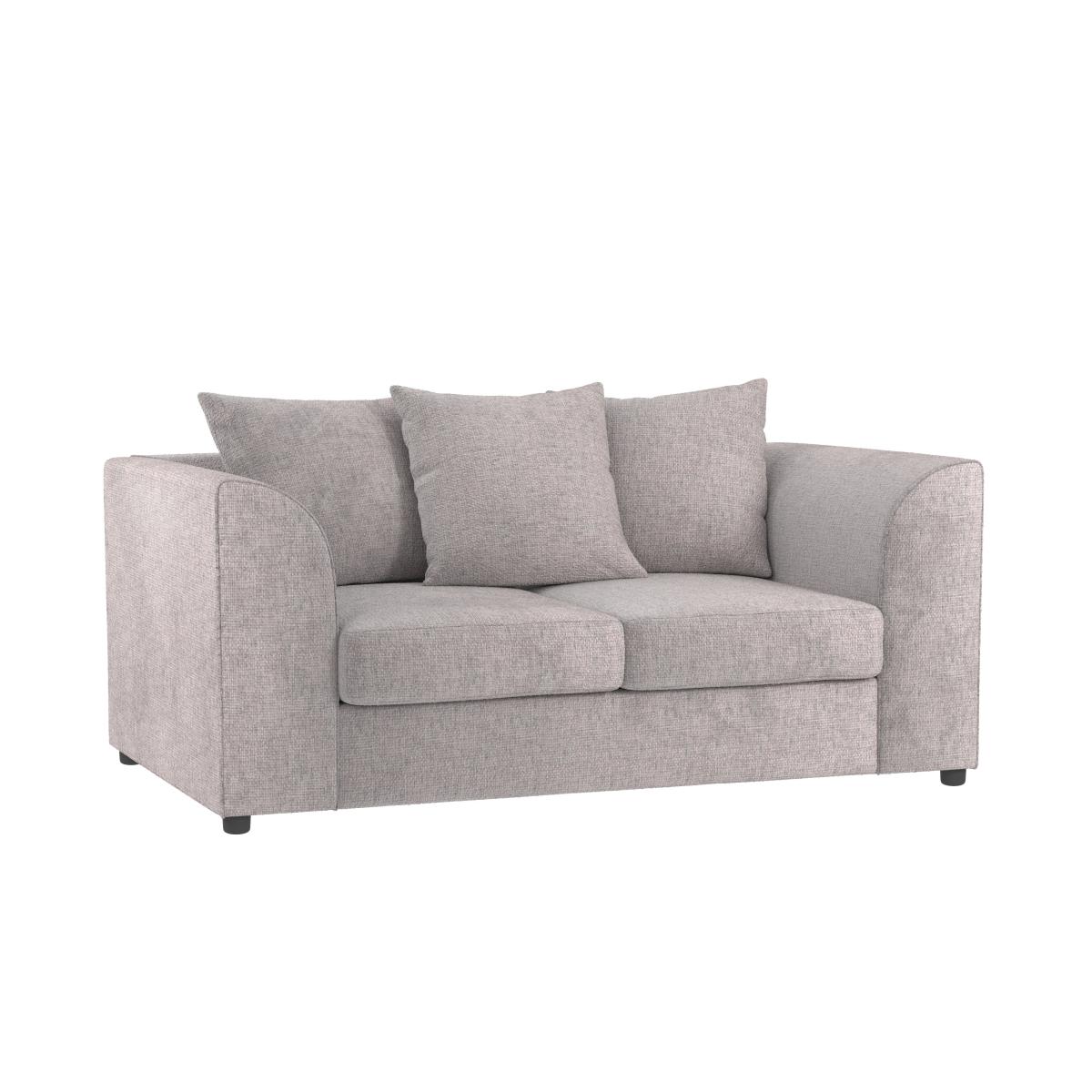 Blake Chenille 2 Seater Sofa Silver – image 2