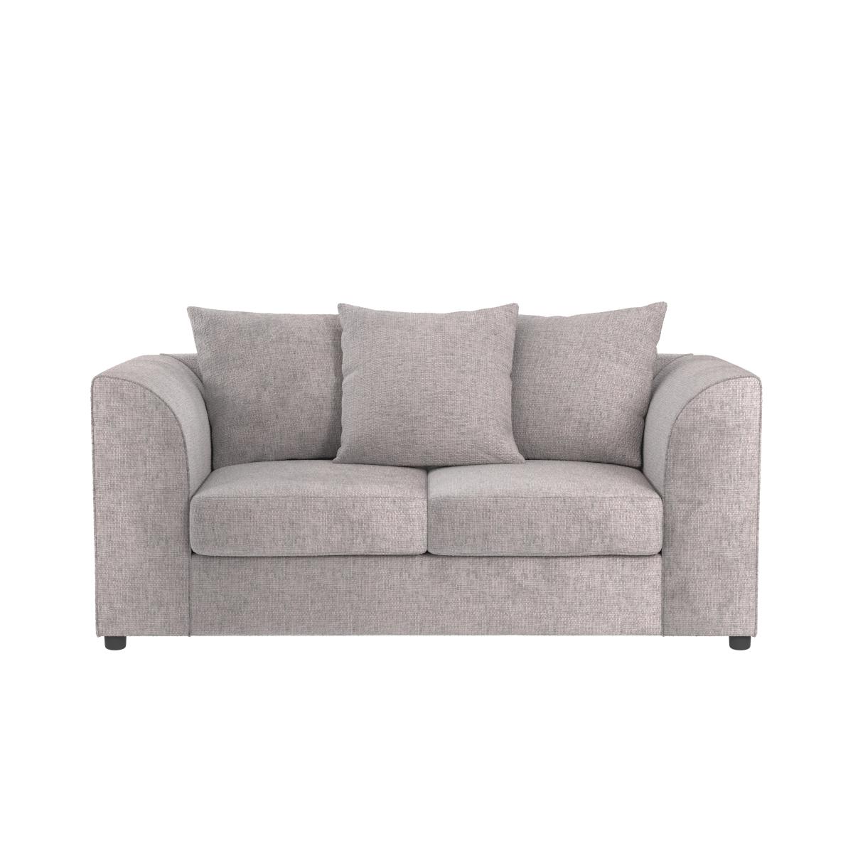 Blake Chenille 2 Seater Sofa Silver – image 3