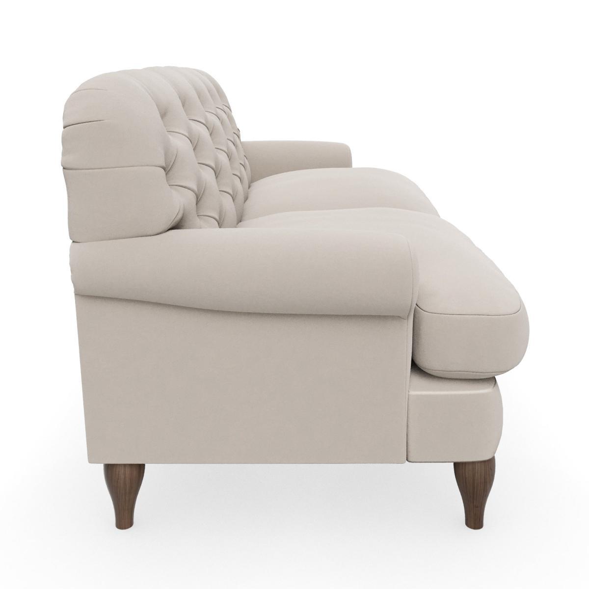 Canterbury Luxury Velvet 2 Seater Sofa Luxury Velvet Natural – image 4