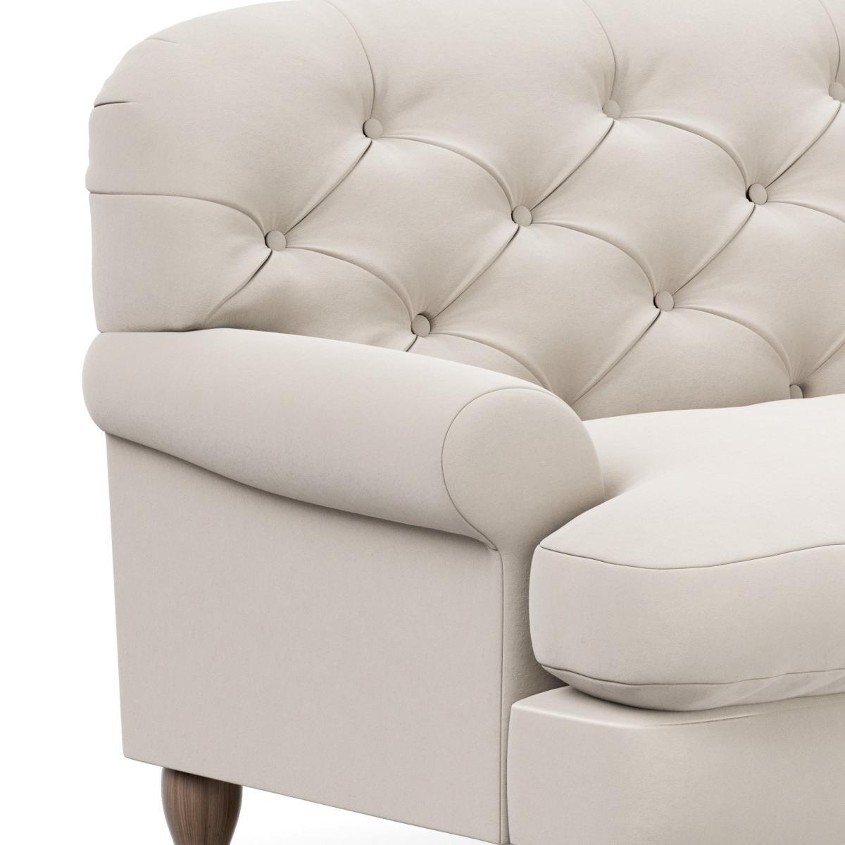 Canterbury Luxury Velvet 2 Seater Sofa Luxury Velvet Natural – image 7