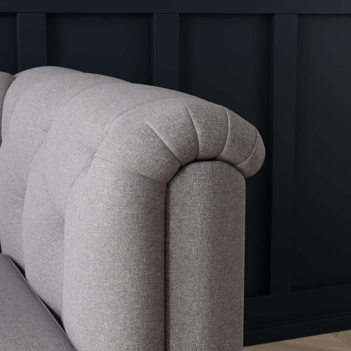 Chesterfield Soft Texture 2 Seater Sofa Soft Texture Grey – image 7