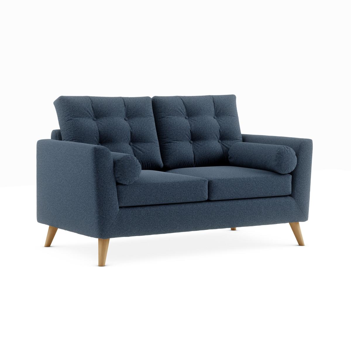 Lewes Woolly Marl 2 Seater Sofa Woolly Marl Navy – image 2