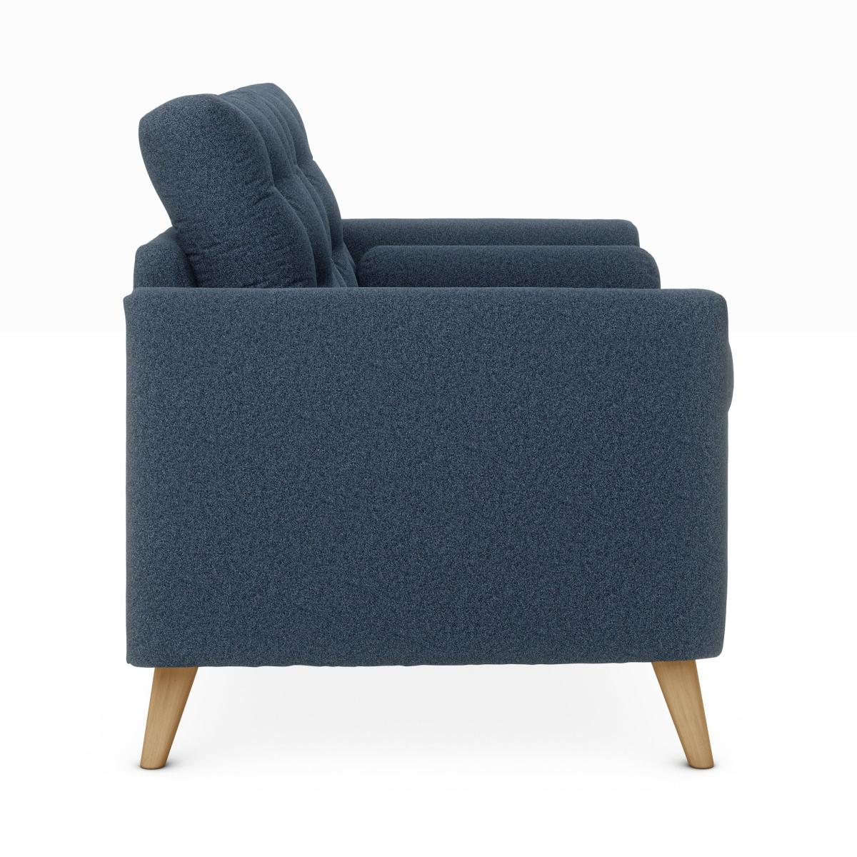 Lewes Woolly Marl 2 Seater Sofa Woolly Marl Navy – image 4