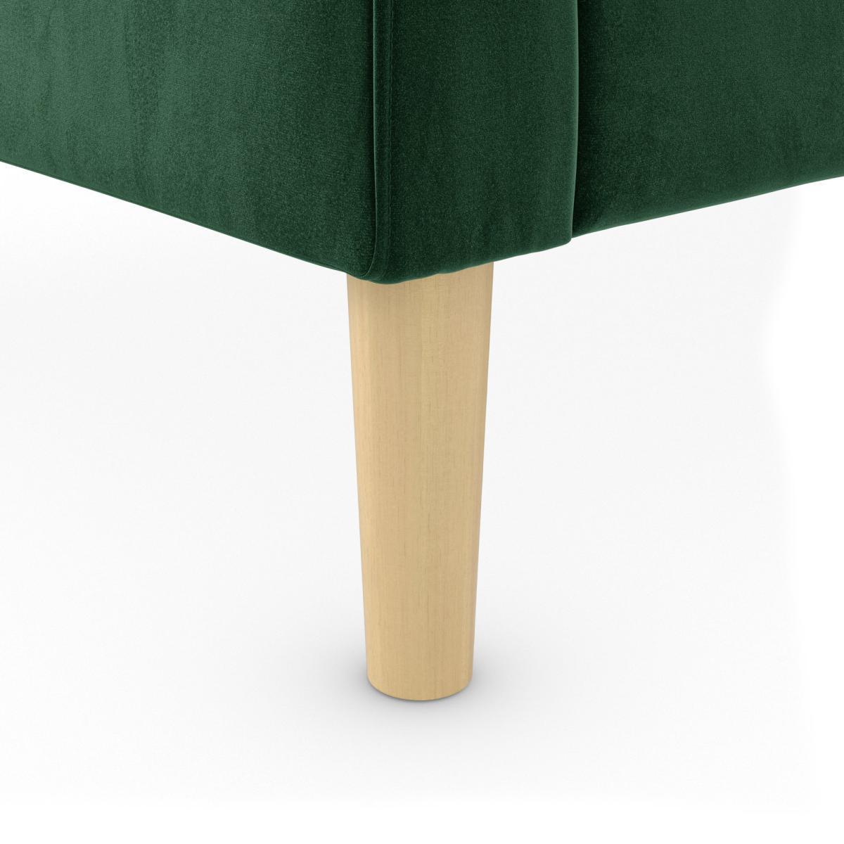 Jacob Velvet Compact 2 Seater Sofa Bottle (Green) – image 7
