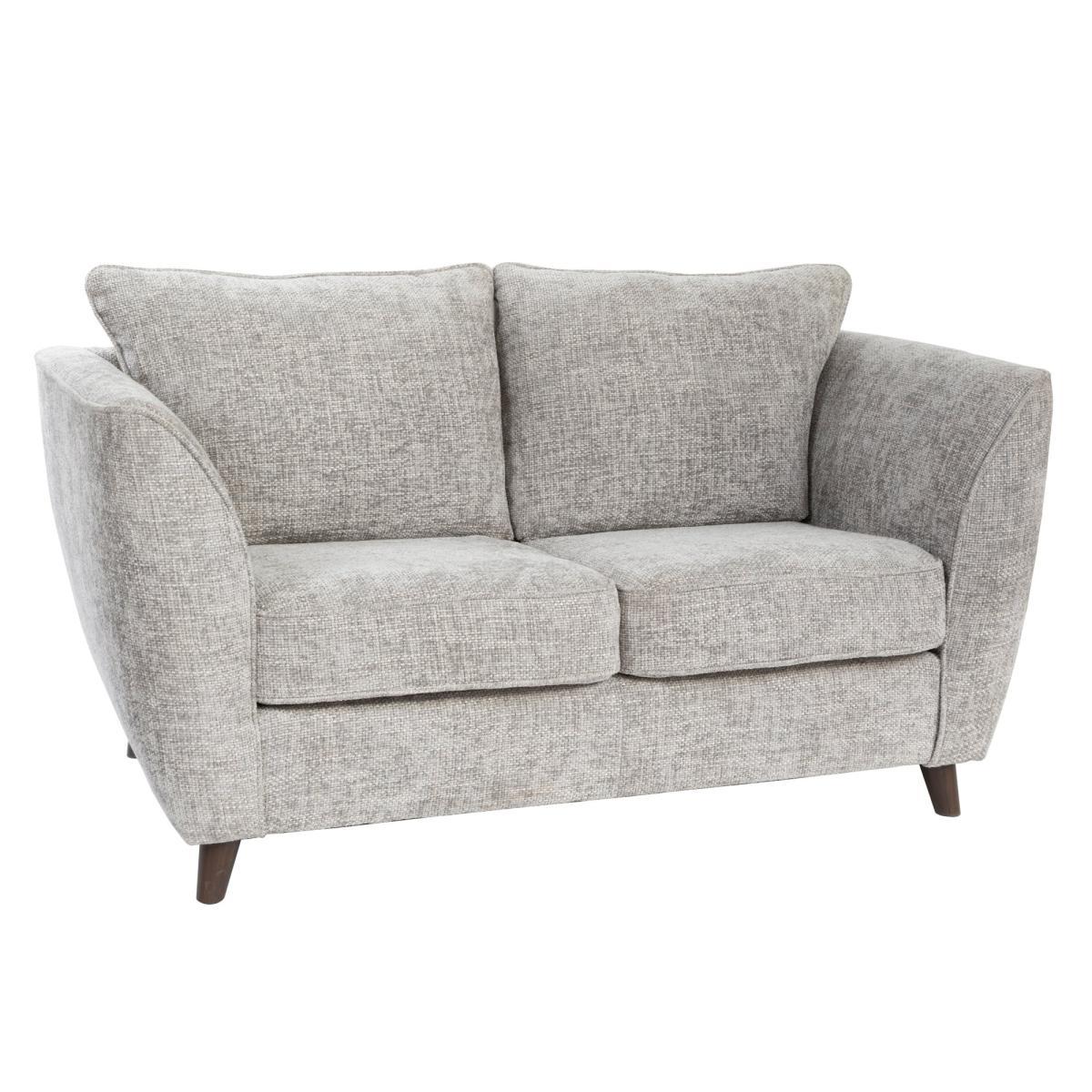 Sienna Fabric 2 Seater Sofa Silver – image 3