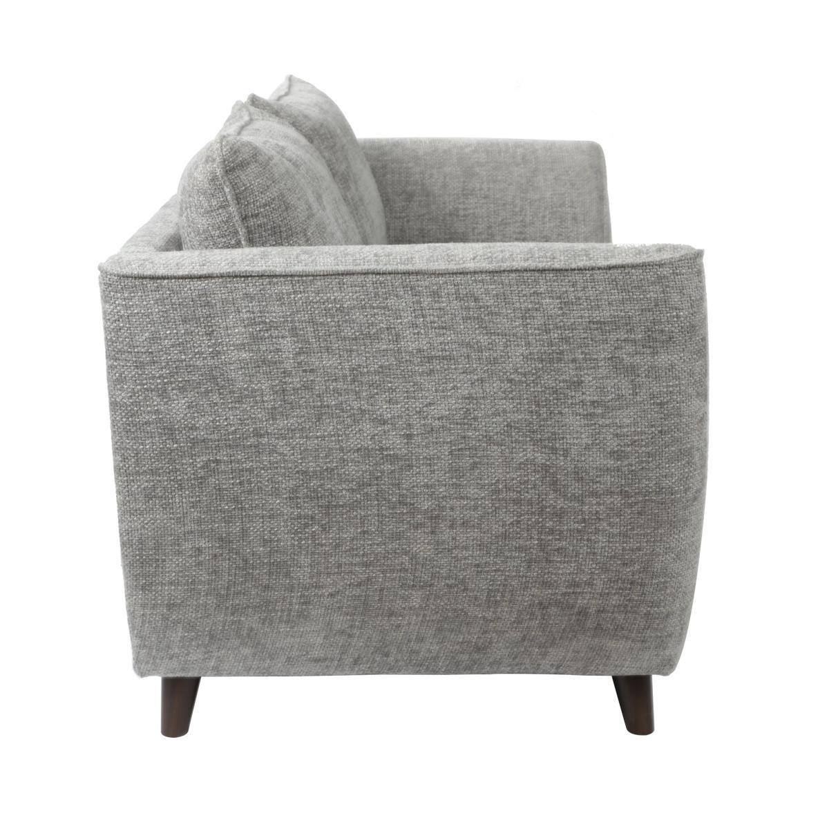 Sienna Fabric 2 Seater Sofa Silver – image 4