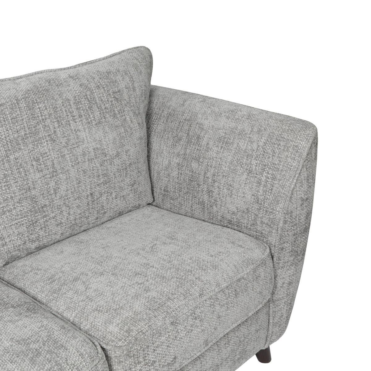Sienna Fabric 2 Seater Sofa Silver – image 6