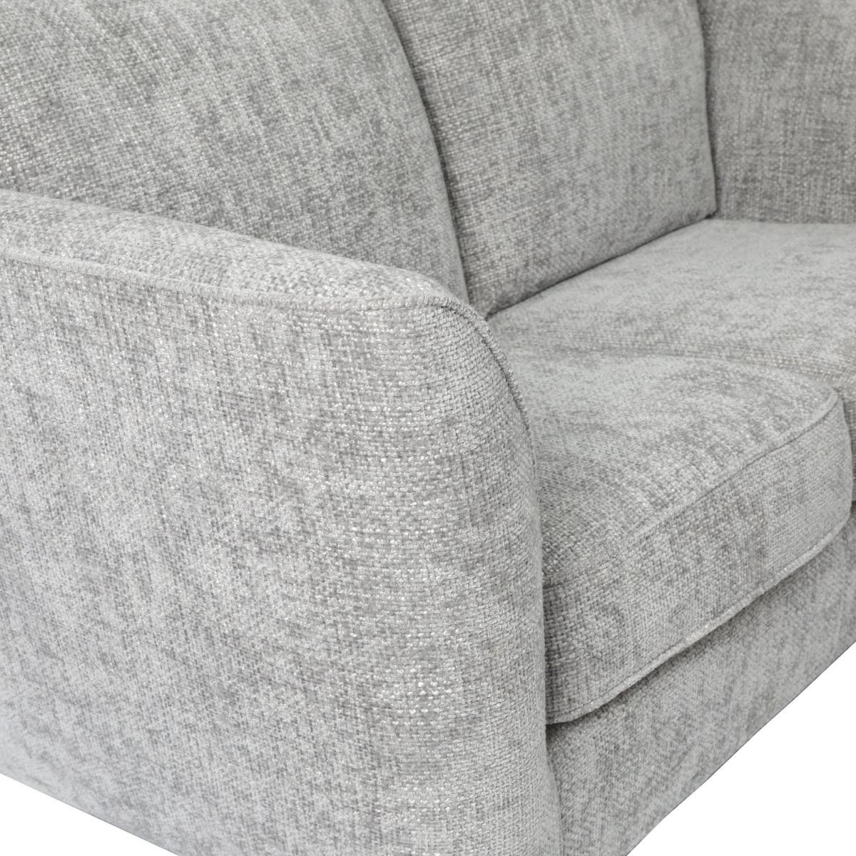 Sienna Fabric 2 Seater Sofa Silver – image 7