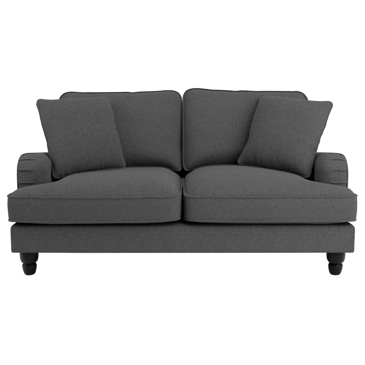 Beatrice Fabric 2 Seater Sofa Charcoal – image 2