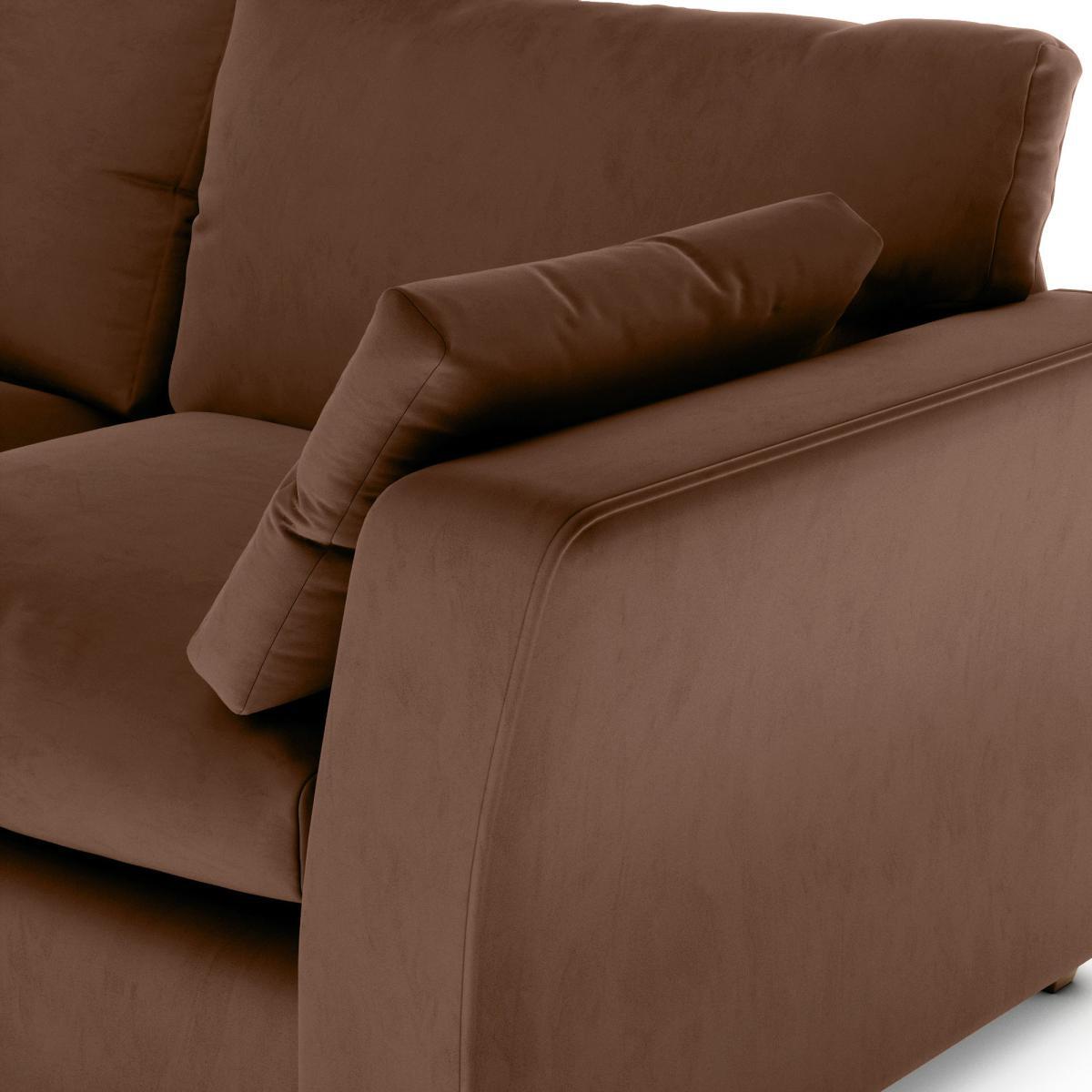 Blakeney Luxury Velvet 2 Seater Sofa Luxury Velvet Pinecone – image 7