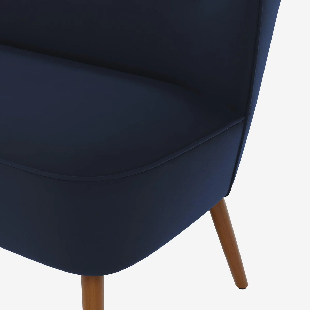 Eliza Velvet 2 Seater Compact Sofa Luxe Navy – image 6