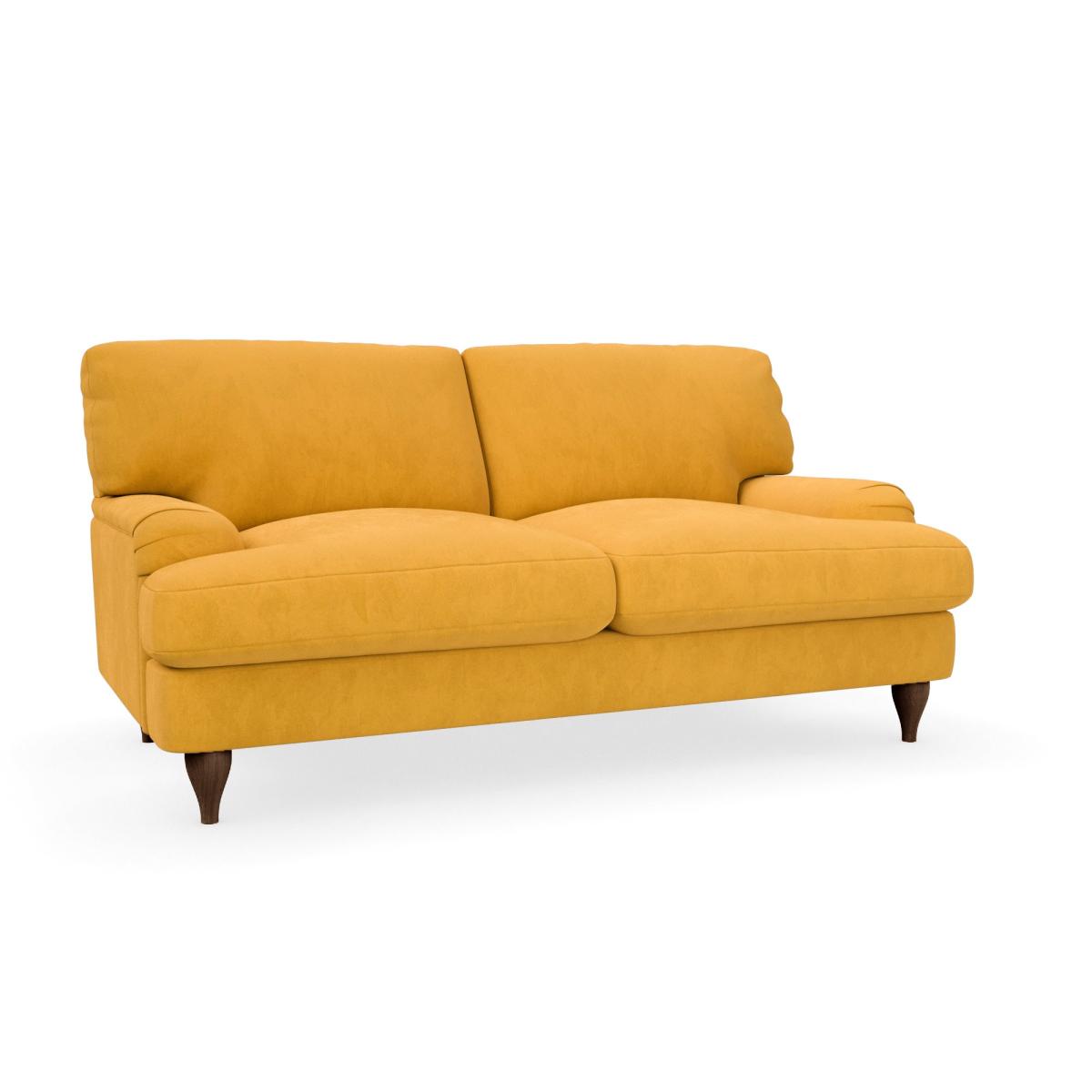 Darwin Luxury Velvet 2 Seater Sofa Luxury Velvet Old Gold – image 3