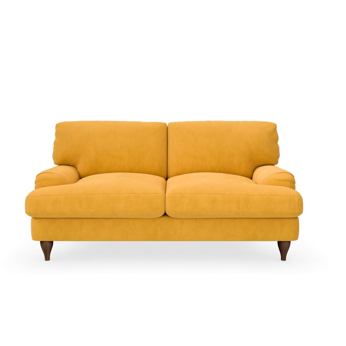Darwin Luxury Velvet 2 Seater Sofa Luxury Velvet Old Gold – image 4