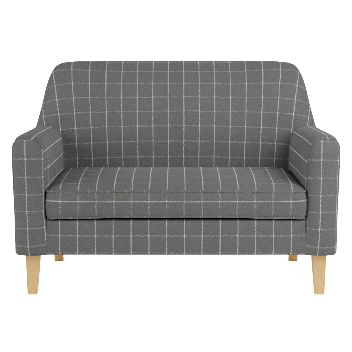 Cooper Window Pane Check 2 Seater Sofa Grey – image 3