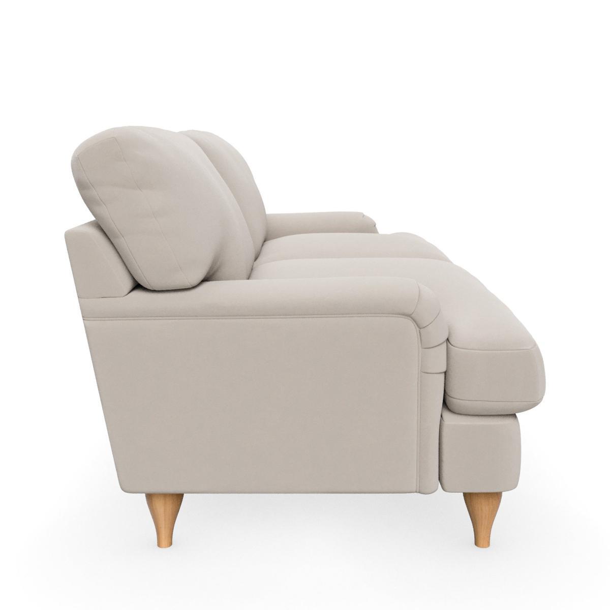 Darwin Luxury Velvet 2 Seater Sofa Luxury Velvet Natural – image 4