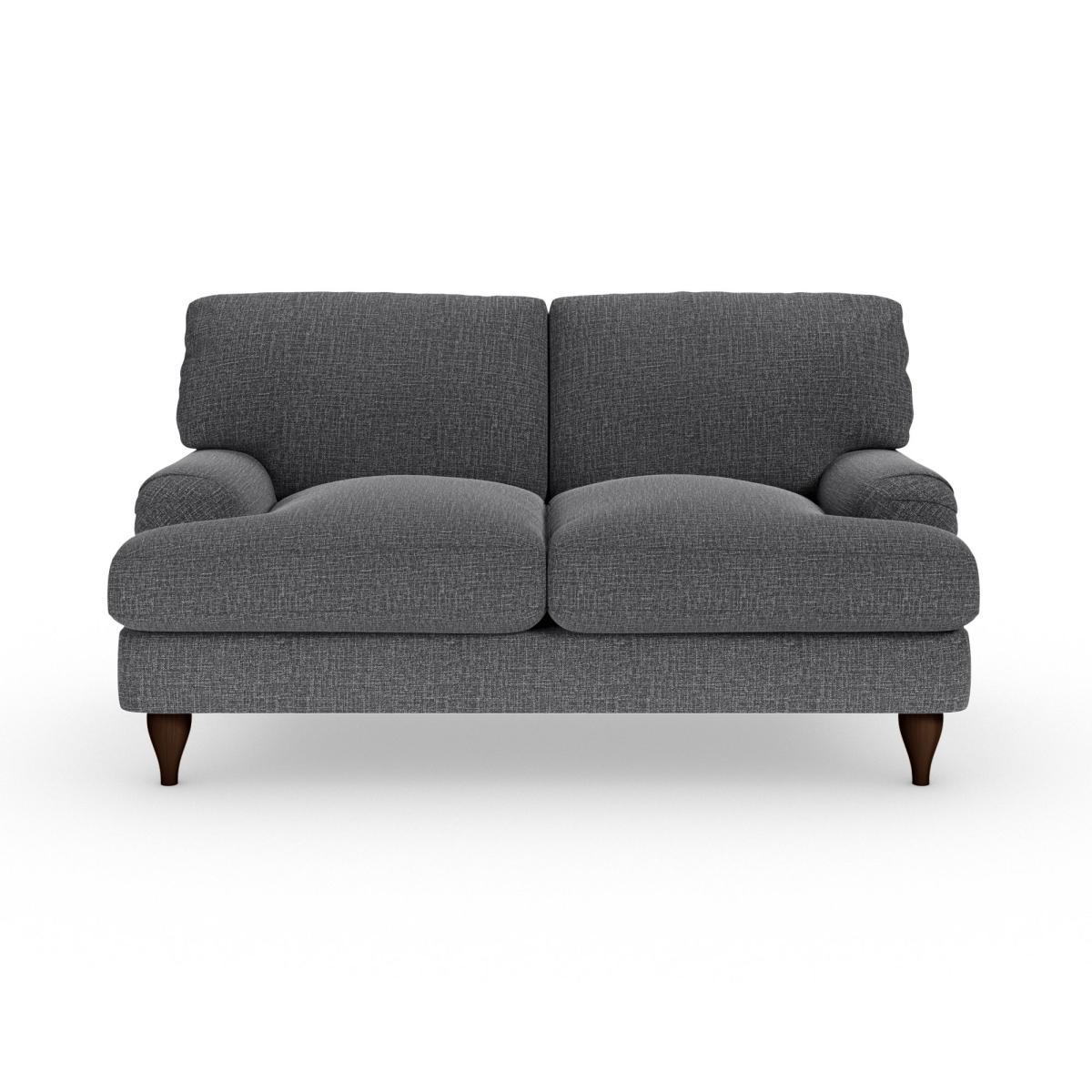 Darwin 2 Seater Sofa Slub Cotton Blend Black – image 7