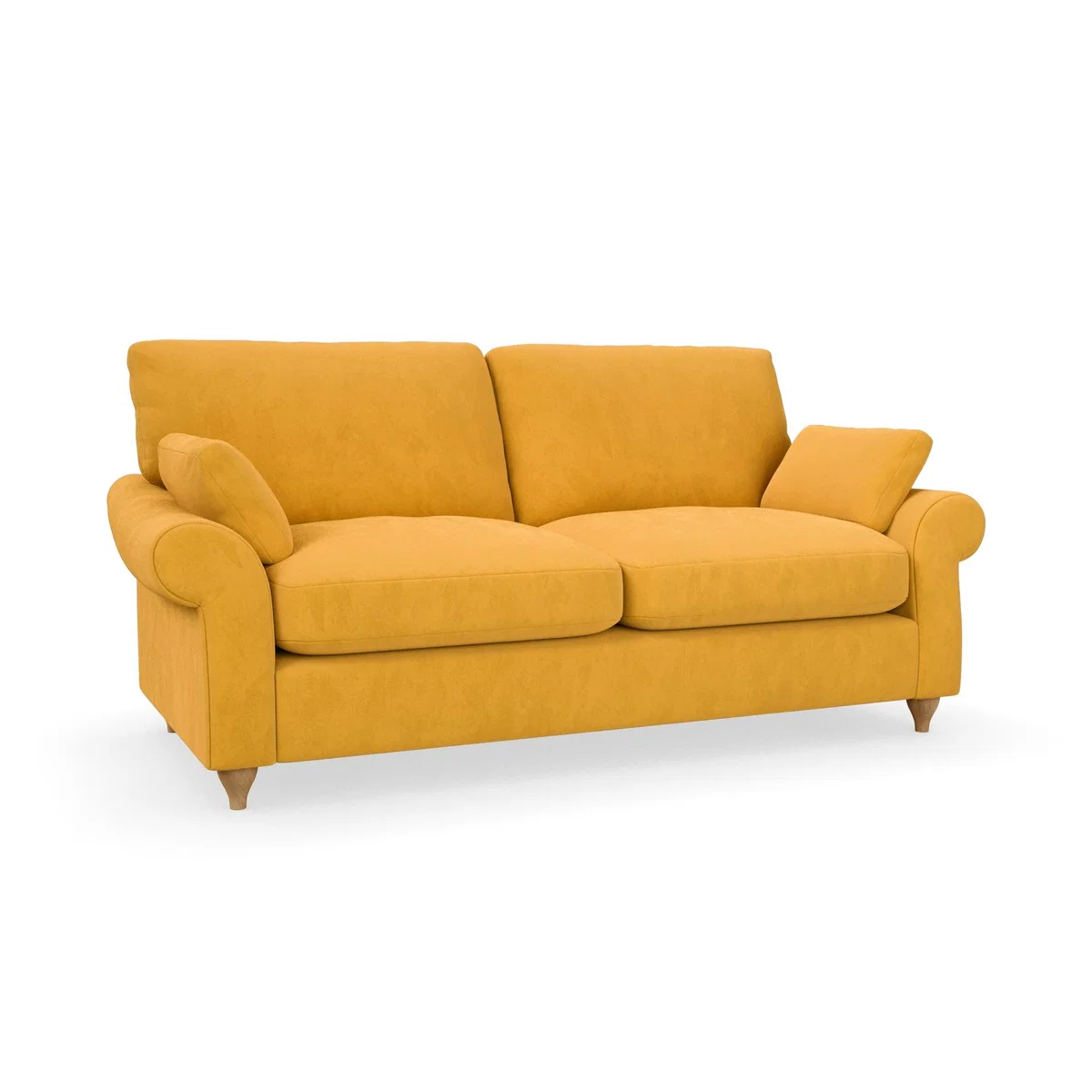 Salisbury Luxury Velvet 2 Seater Sofa Luxury Velvet Old Gold – image 2