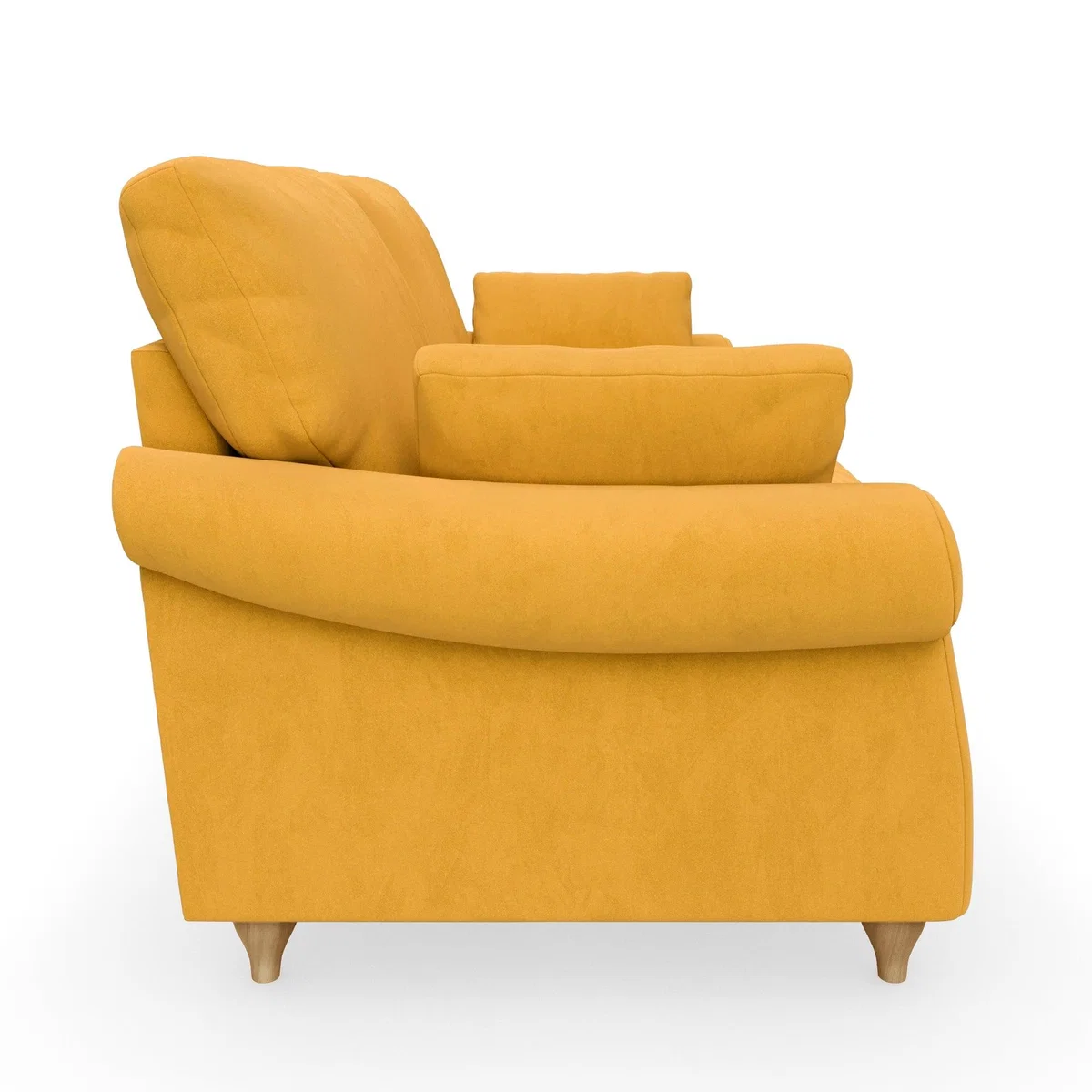 Salisbury Luxury Velvet 2 Seater Sofa Luxury Velvet Old Gold – image 4