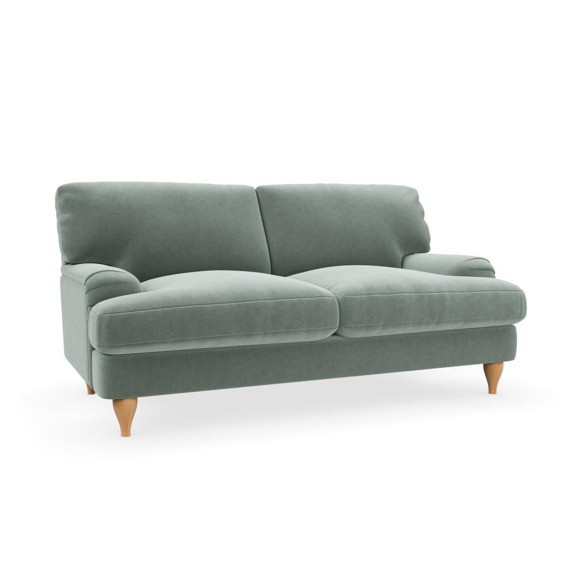 Darwin Luxury Velvet 2 Seater Sofa Luxury Velvet Lilypad – image 2