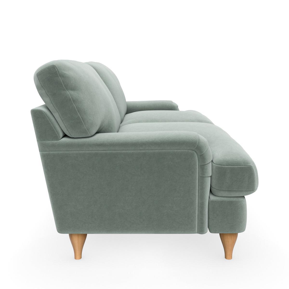 Darwin Luxury Velvet 2 Seater Sofa Luxury Velvet Lilypad – image 4
