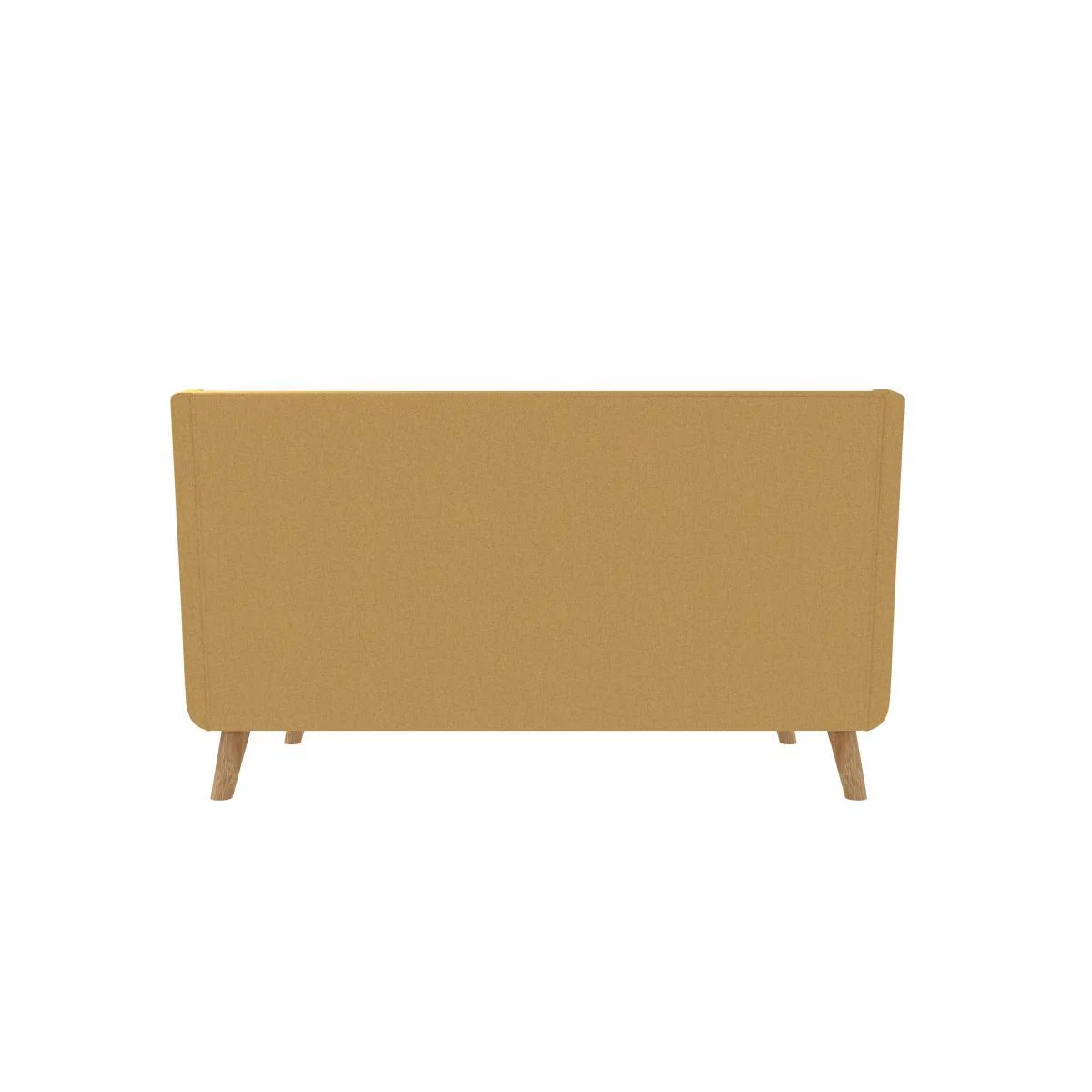 Halston Fabric 2 Seater Sofa Yellow – image 3