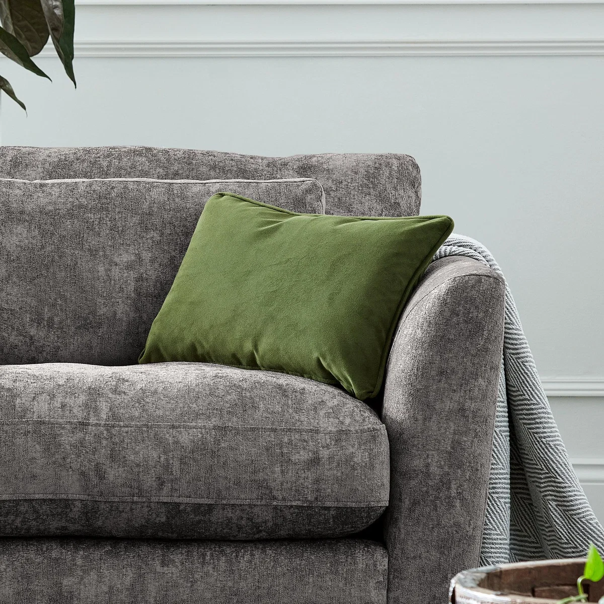 Esther Chenille 2 Seater Sofa Silver – image 2