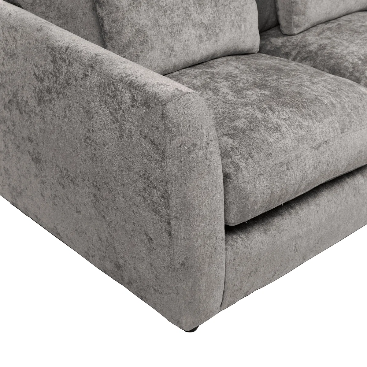 Esther Chenille 2 Seater Sofa Silver – image 8