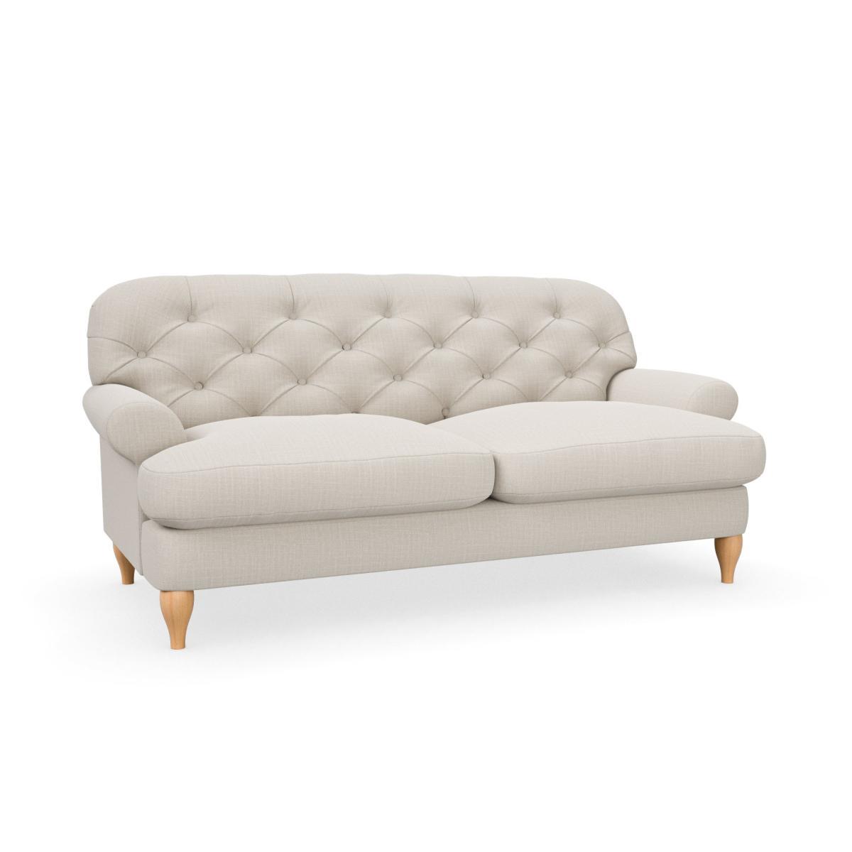 Canterbury Slub Cotton Blend 2 Seater Sofa Slub Cotton Sandstone – image 2