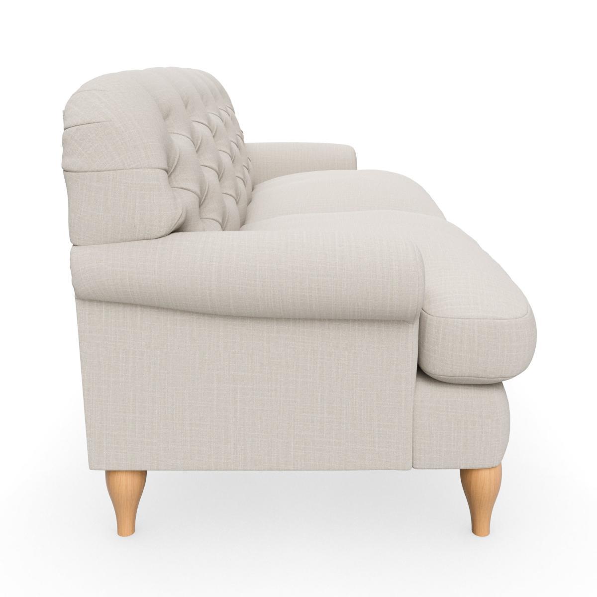 Canterbury Slub Cotton Blend 2 Seater Sofa Slub Cotton Sandstone – image 5