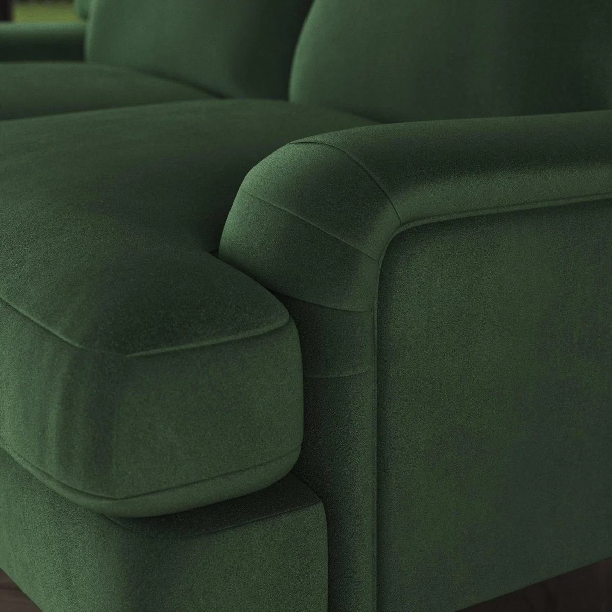 Darwin 2 Seater Sofa Cosy Velvet Bottle Green – image 5