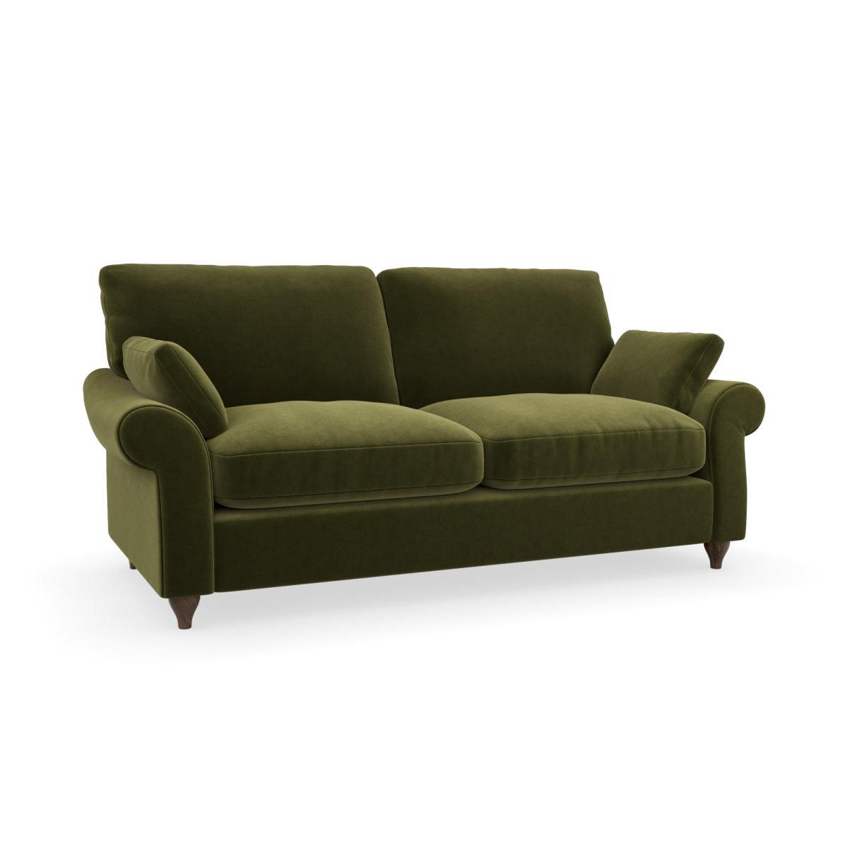 Salisbury Luxury Velvet 2 Seater Sofa Luxury Velvet Olive – image 2
