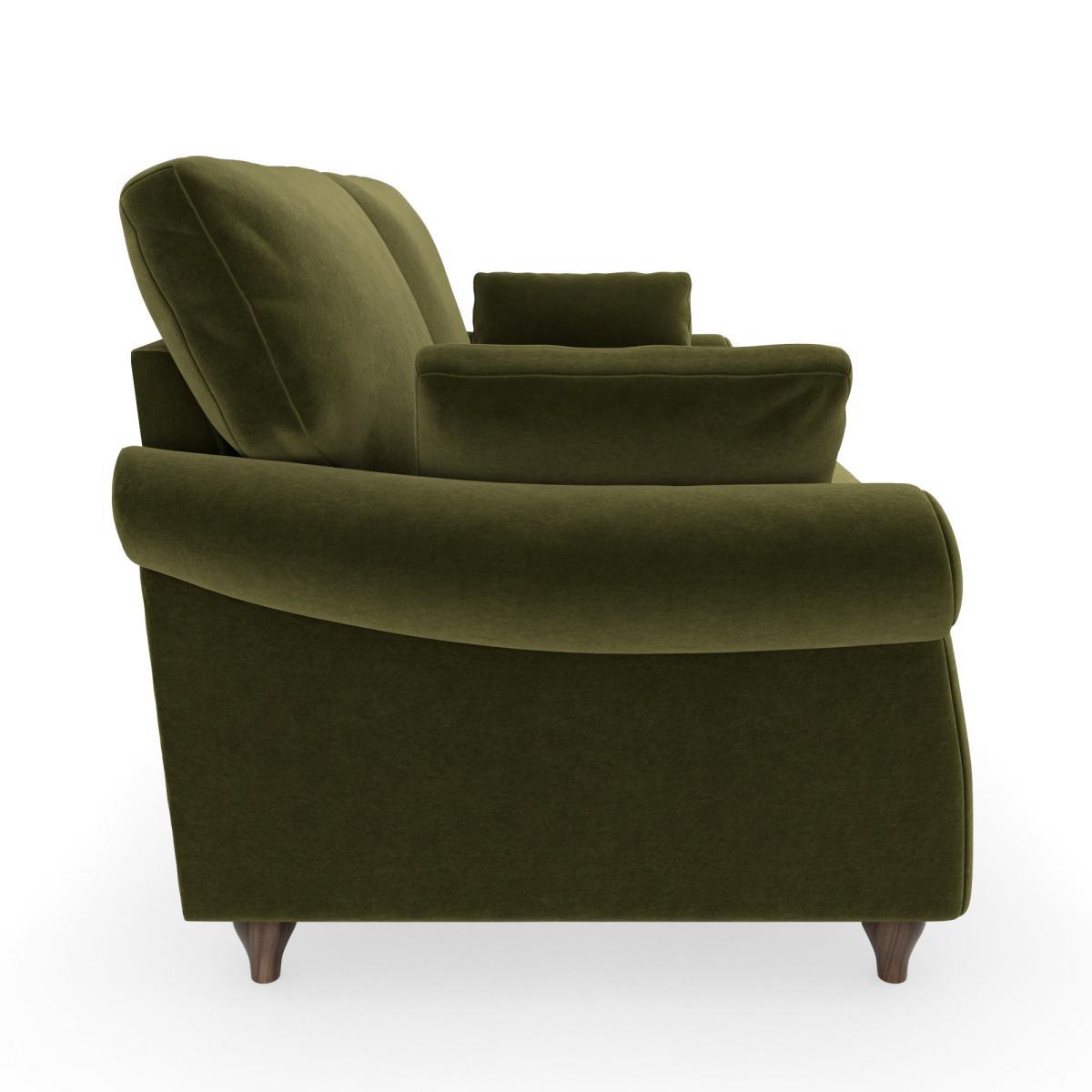 Salisbury Luxury Velvet 2 Seater Sofa Luxury Velvet Olive – image 4
