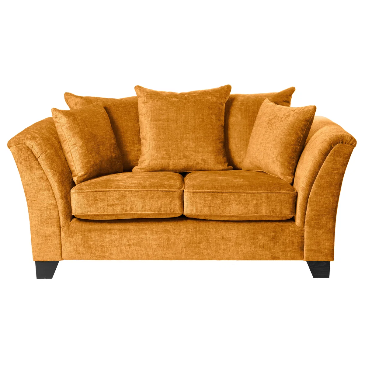 Giovanna Chenille 2 Seater Sofa Amber Gold – image 2