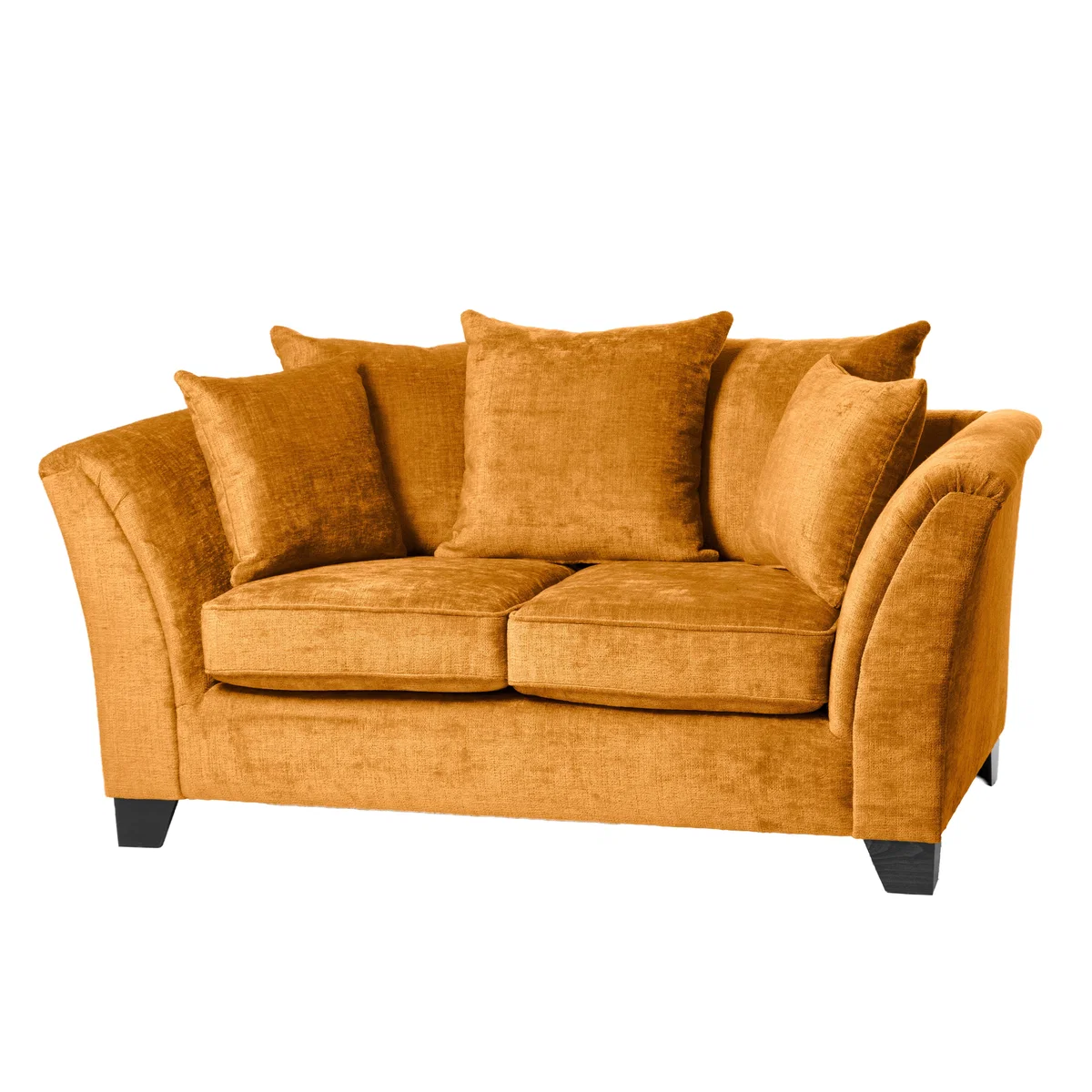Giovanna Chenille 2 Seater Sofa Amber Gold – image 3